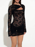 Violet Long Sleeve Mini Dress - Fashion Pov