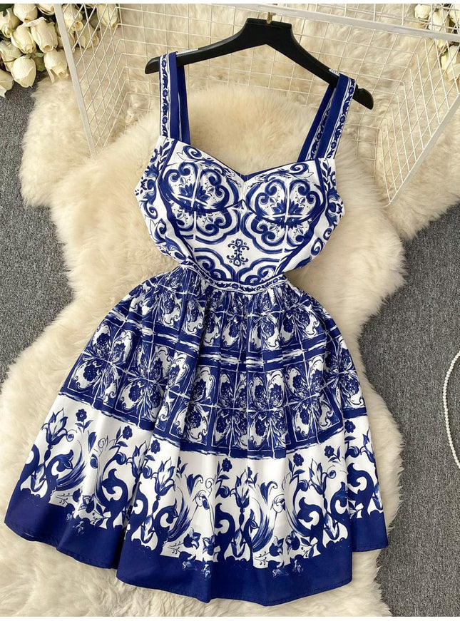 Virginie Strap Floral Mini Dress - Fashion Pov