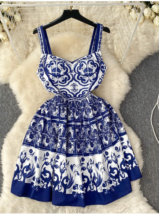 Virginie Strap Floral Mini Dress - Fashion Pov