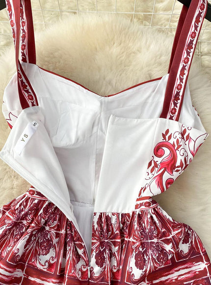 Virginie Strap Floral Mini Dress - Fashion Pov