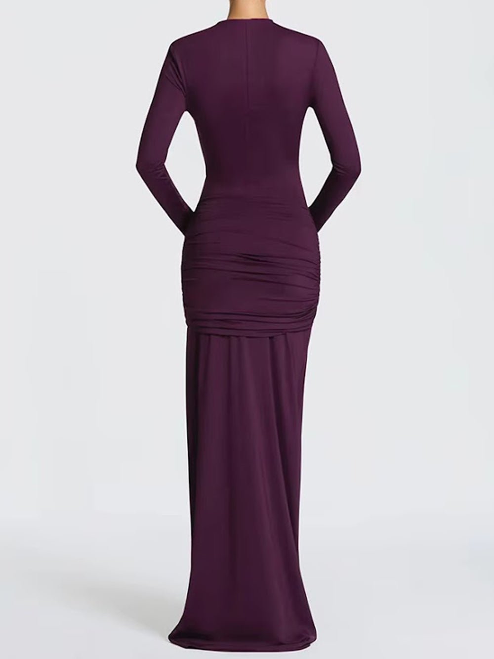 Vivienne Cutout Ruched Column Gown - Fashion Pov