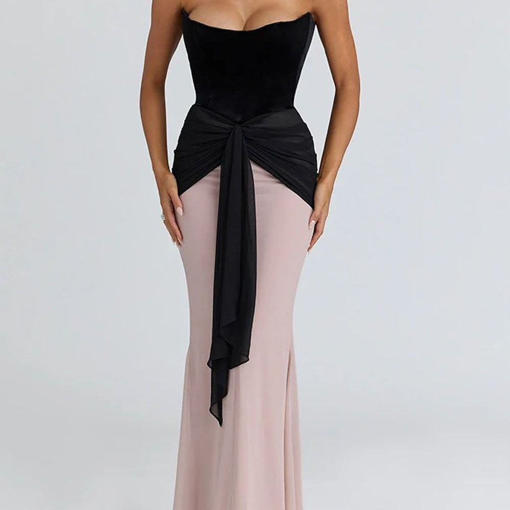 Vivienne Off Shoulder Strapless Maxi Dress - Fashion Pov
