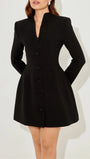 Vivienne Tailored Collar Mini Dress - Fashion Pov