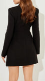 Vivienne Tailored Collar Mini Dress - Fashion Pov