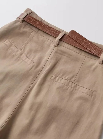 Willow Belt Carrot Fit Ankle Trouser - Fashion Pov