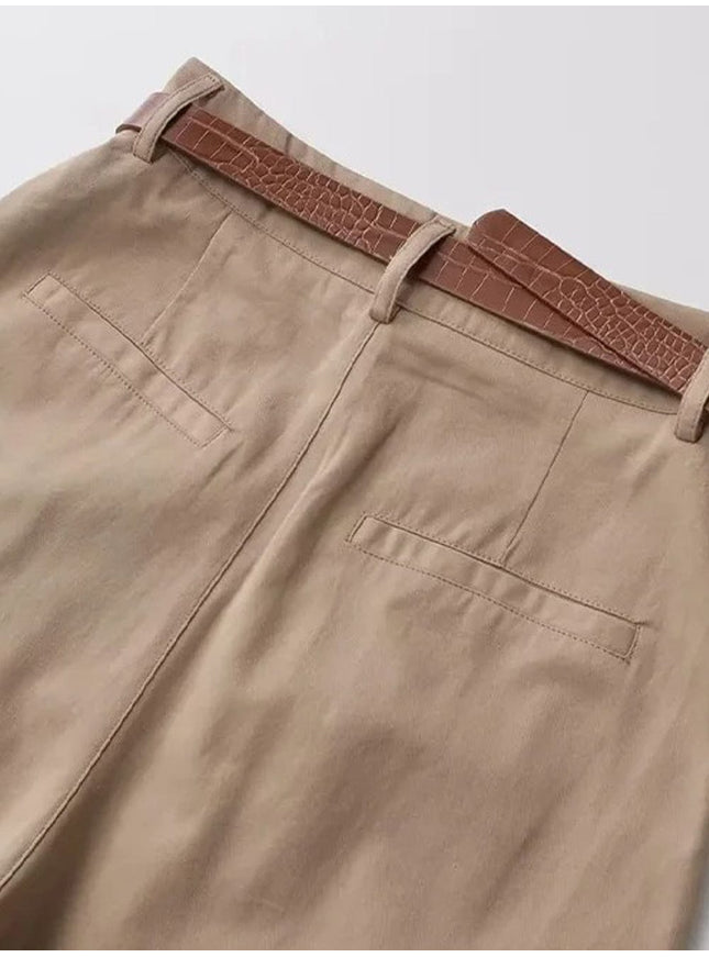 Willow Belt Carrot Fit Ankle Trouser - Fashion Pov
