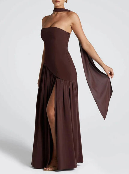 Wren Slim Ribbon Maxi Dress - Fashion Pov