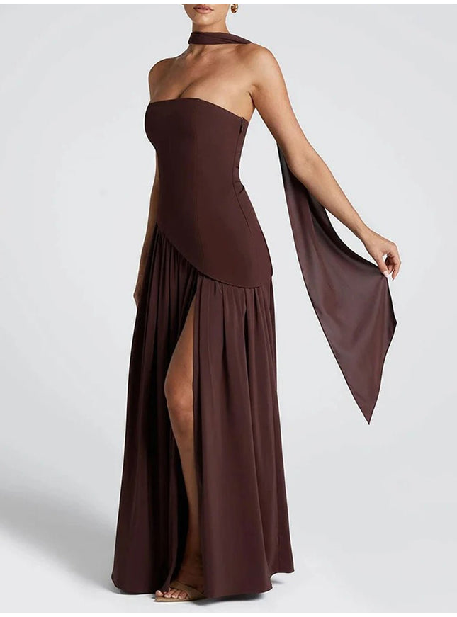Wren Slim Ribbon Maxi Dress - Fashion Pov