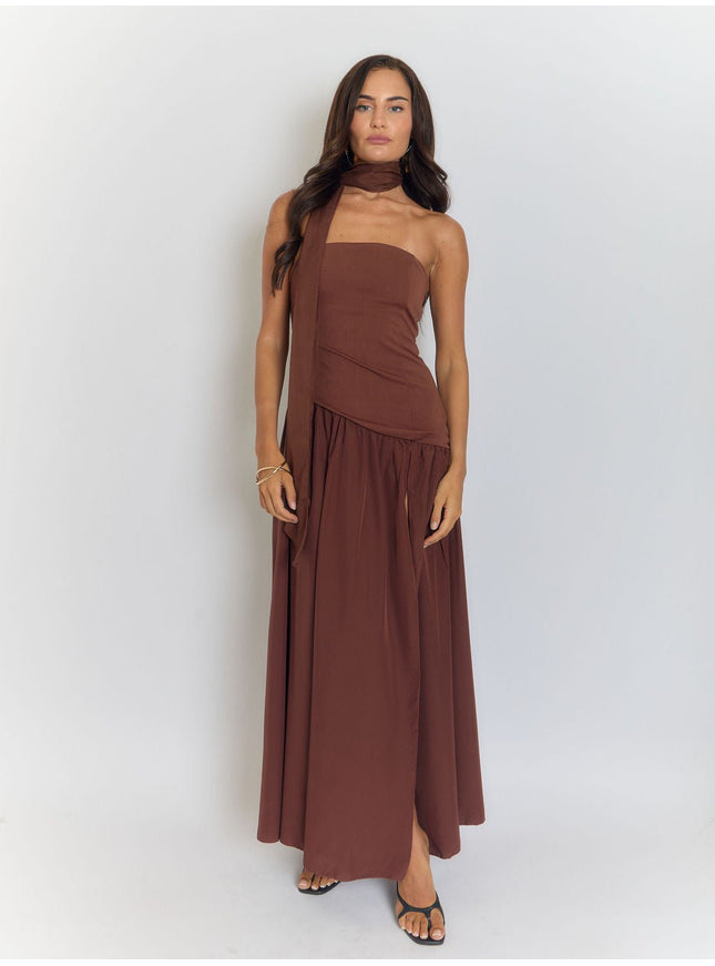 Wren Slim Ribbon Maxi Dress - Fashion Pov