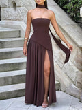 Wren Slim Ribbon Maxi Dress
