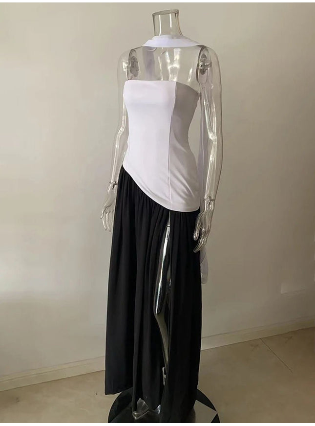 Wren Slim Ribbon Maxi Dress - Fashion Pov