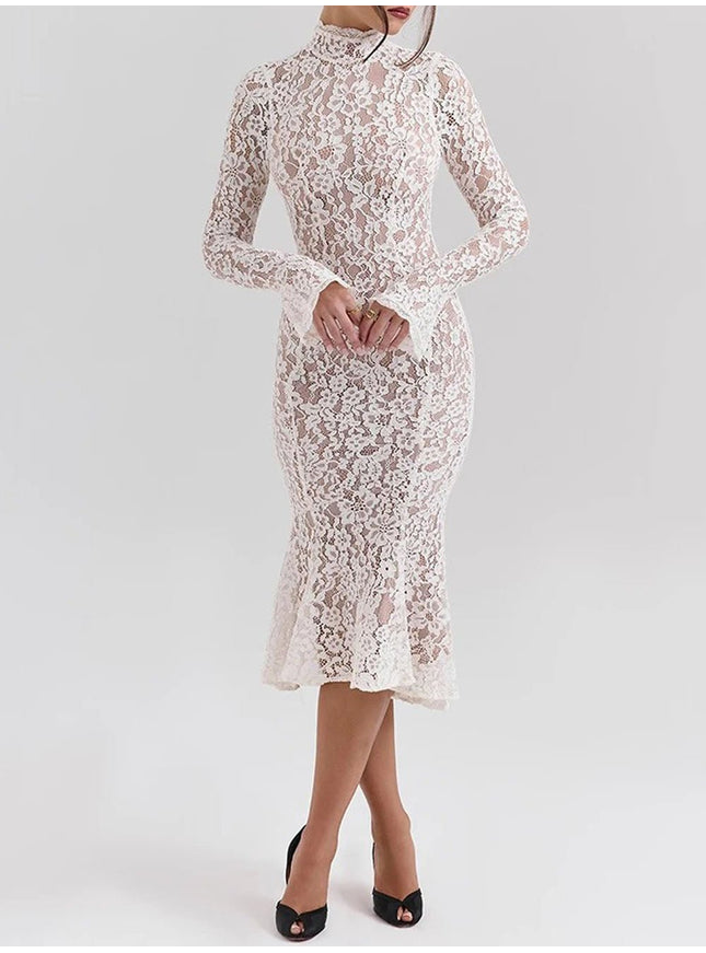 Ximena Long Sleeve Midi Dress - Fashion Pov
