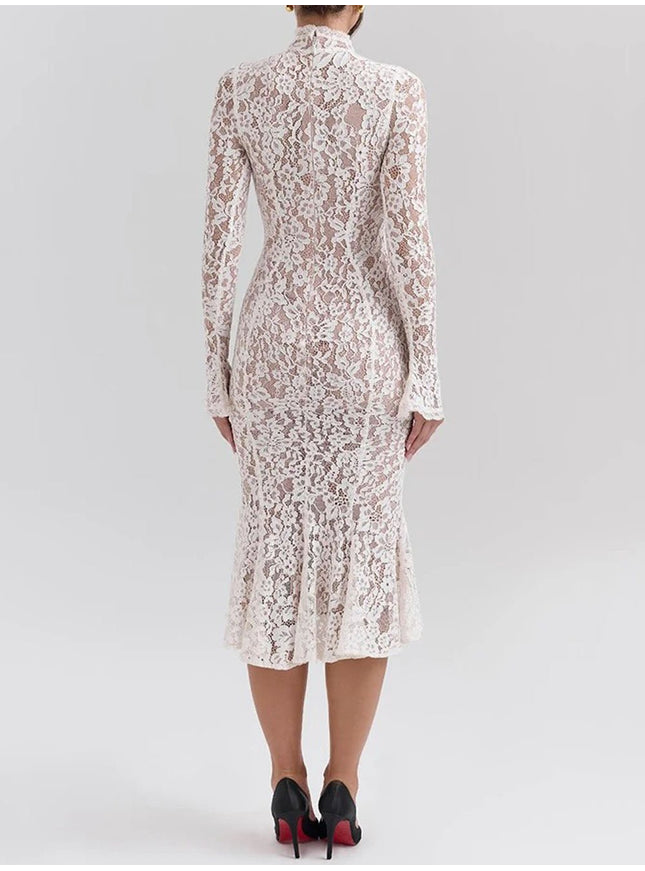 Ximena Long Sleeve Midi Dress - Fashion Pov