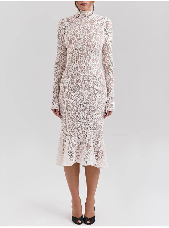 Ximena Long Sleeve Midi Dress - Fashion Pov