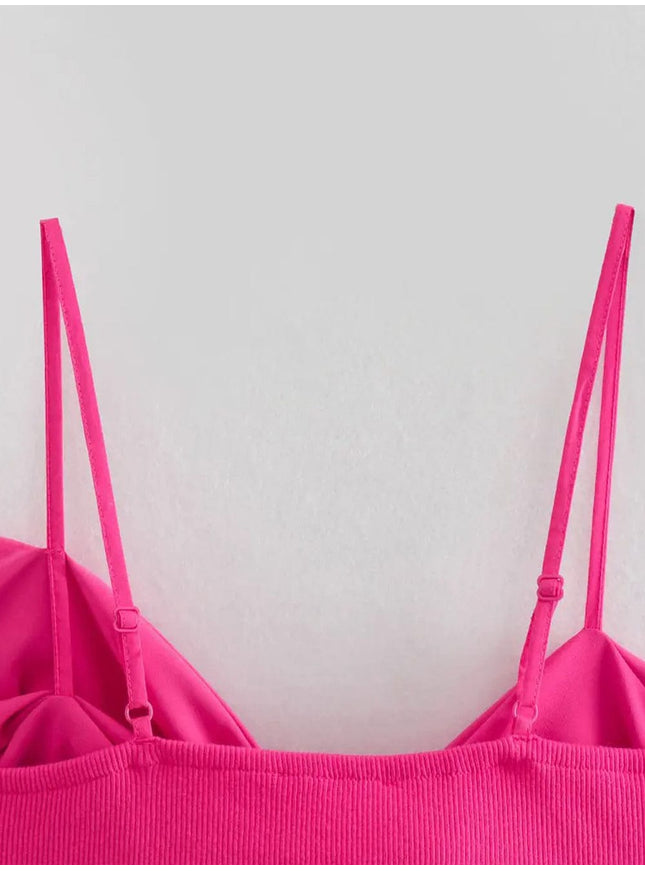 Yara Bow Cropped Backless Tank Top - Fashion Pov