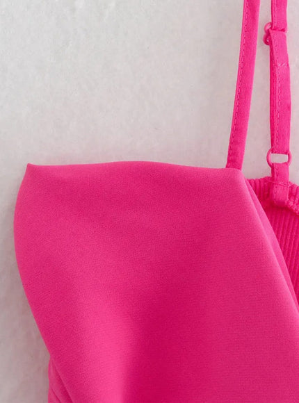 Yara Bow Cropped Backless Tank Top - Fashion Pov