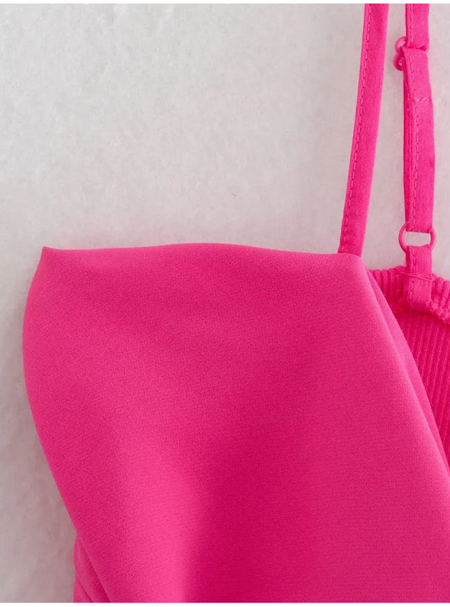 Yara Bow Cropped Backless Tank Top - Fashion Pov