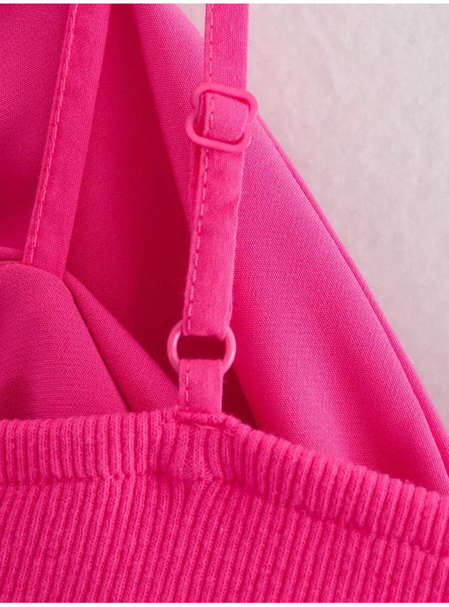 Yara Bow Cropped Backless Tank Top - Fashion Pov