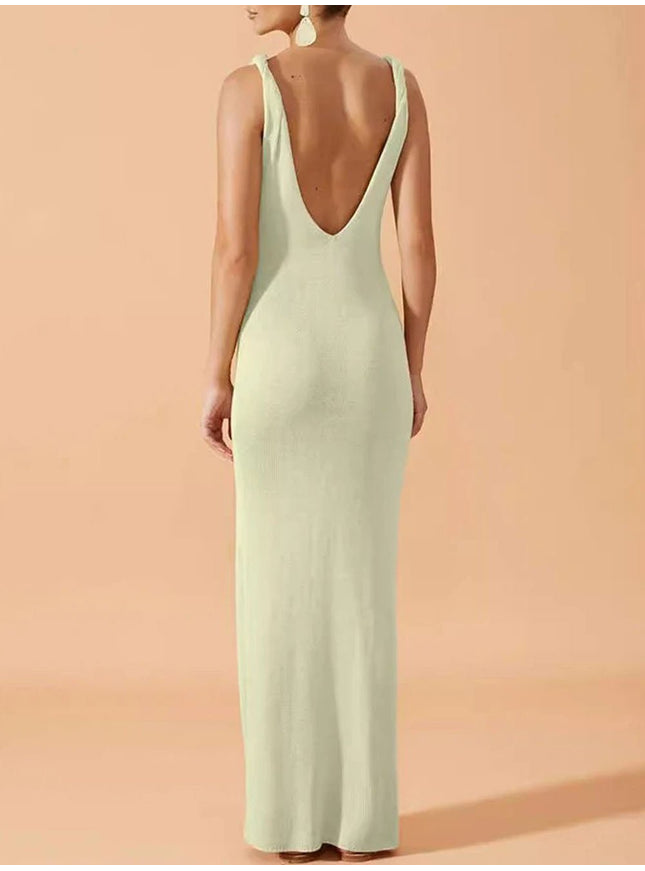 Zara Backless Maxi Dress - Fashion Pov