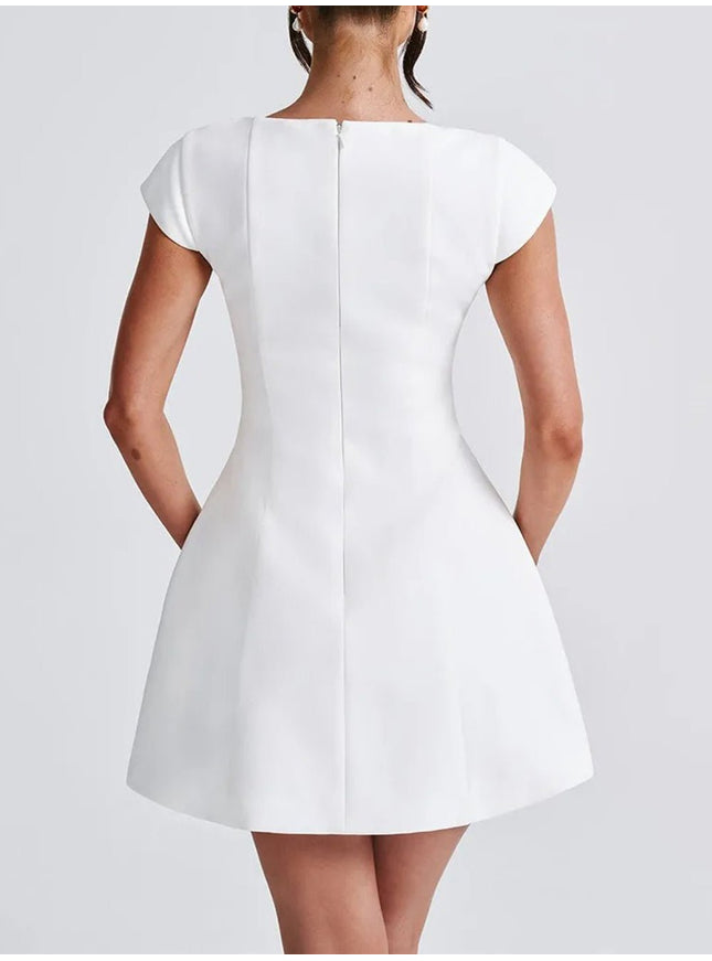 Zara Short Sleeve Mini Dress - Fashion Pov