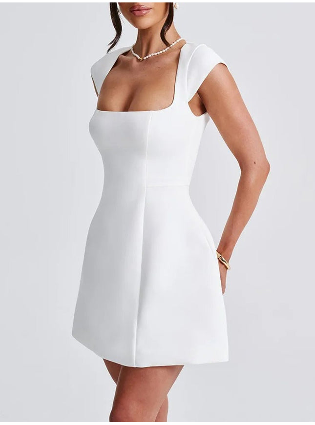 Zara Short Sleeve Mini Dress - Fashion Pov