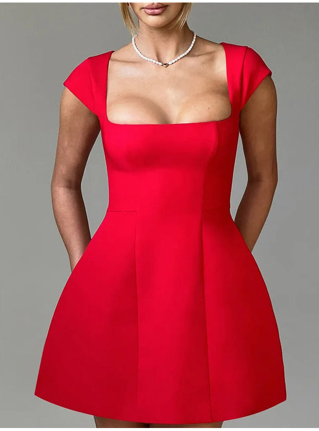 Zara Short Sleeve Mini Dress - Fashion Pov