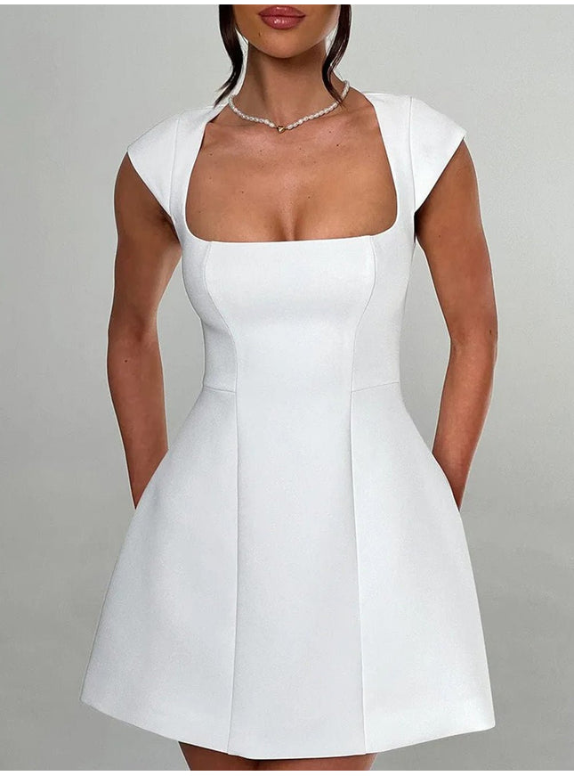 Zara Short Sleeve Mini Dress - Fashion Pov