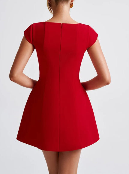 Zara Short Sleeve Mini Dress - Fashion Pov