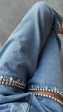 Abigail Hollow Out Jeans Pant - Fashion Pov