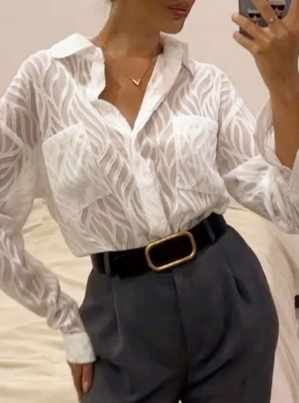 Adaline Pocket Button Tunic Top - Fashion Pov