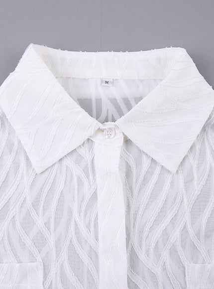 Adaline Pocket Button Tunic Top - Fashion Pov
