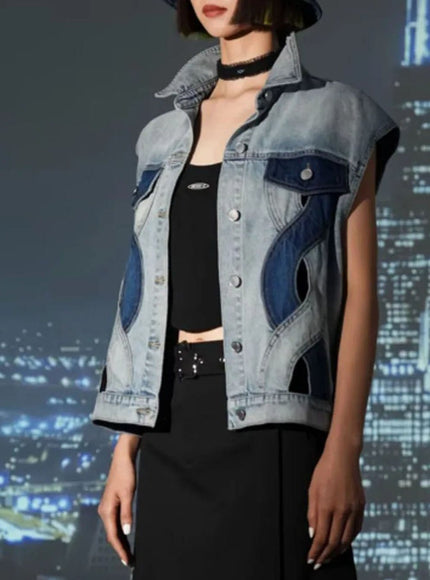 Addison Denim Hollow Out Jacket - Fashion Pov