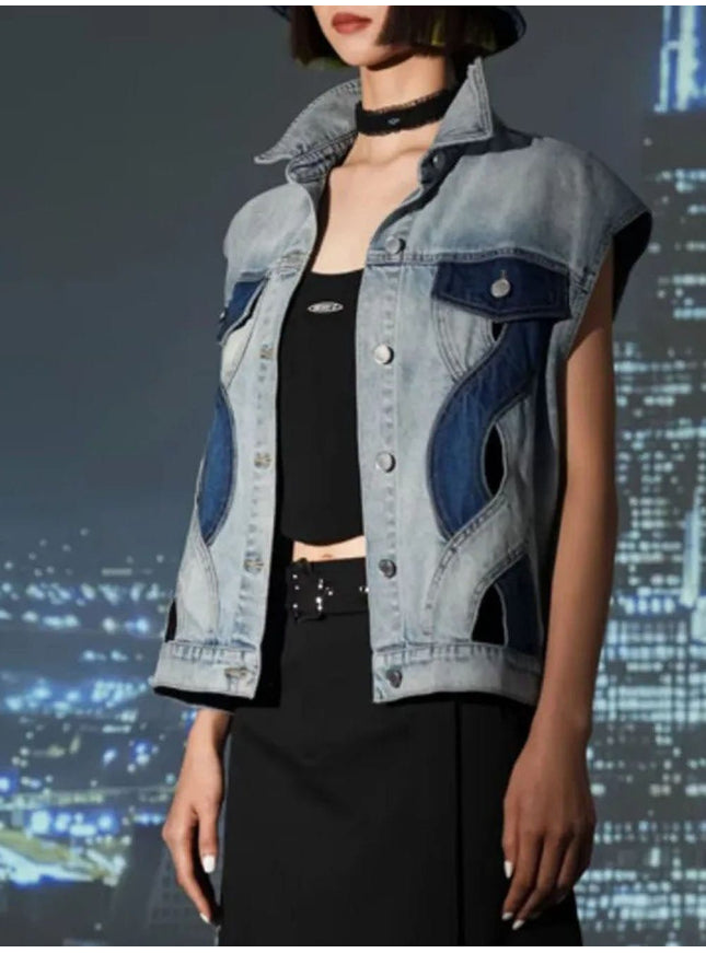 Addison Denim Hollow Out Jacket - Fashion Pov