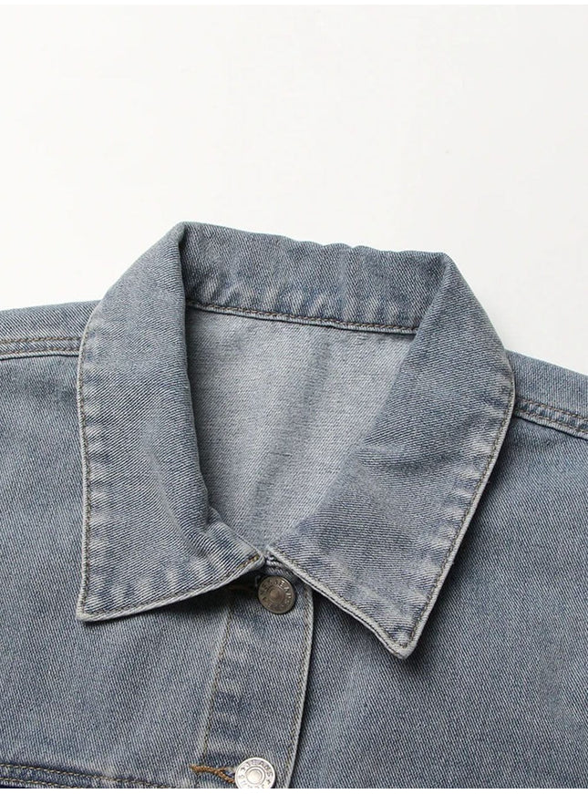 Addison Denim Hollow Out Jacket - Fashion Pov