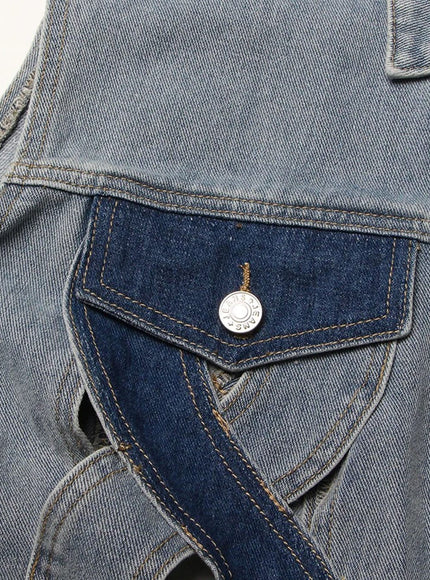 Addison Denim Hollow Out Jacket - Fashion Pov
