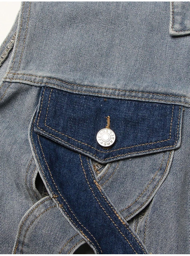 Addison Denim Hollow Out Jacket - Fashion Pov