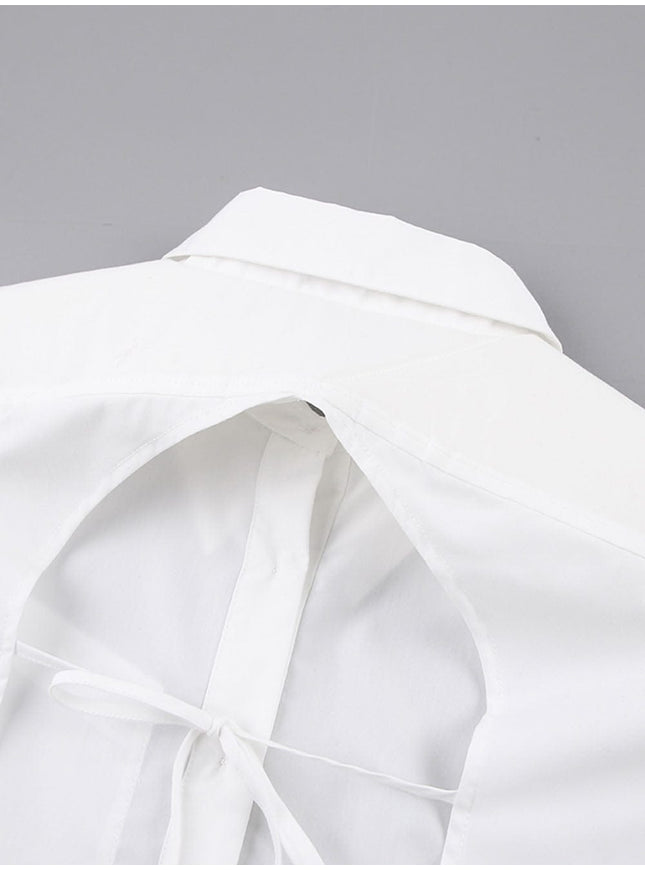 Alaia Hollow Out Backless Top - Fashion Pov