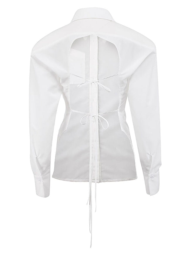 Alaia Hollow Out Backless Top - Fashion Pov
