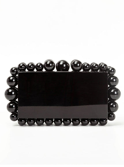 Alana Beaded Acrylic Box Handbag - Fashion Pov
