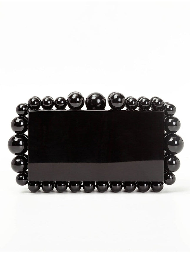 Alana Beaded Acrylic Box Handbag - Fashion Pov