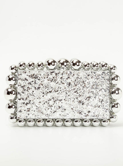 Alana Beaded Acrylic Box Handbag - Fashion Pov