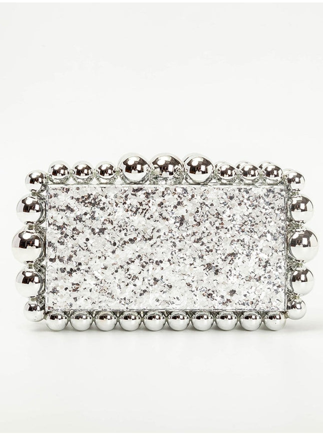 Alana Beaded Acrylic Box Handbag - Fashion Pov