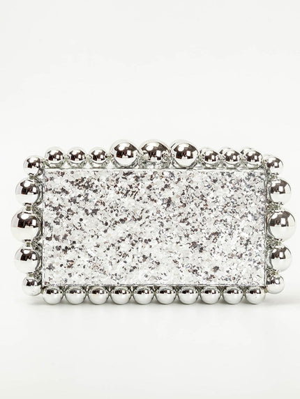 Alana Beaded Acrylic Box Handbag - Fashion Pov
