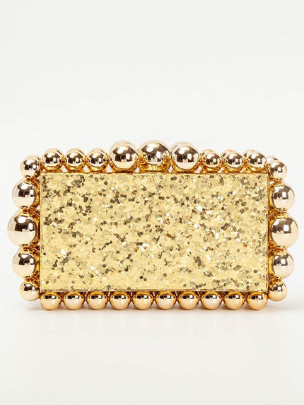 Alana Beaded Acrylic Box Handbag - Fashion Pov