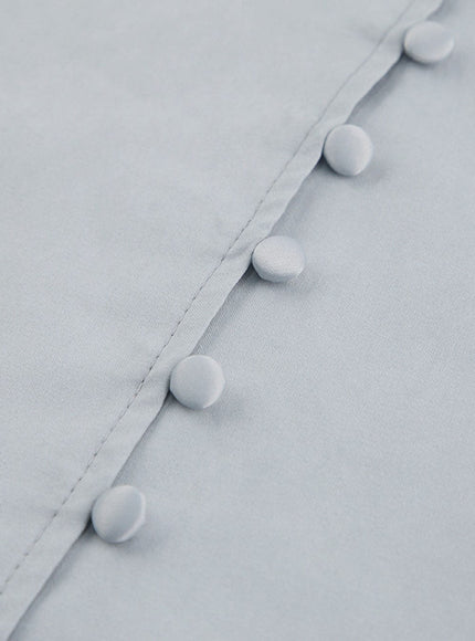 Alison Single-Breasted Puff Sleeve Top - Fashion Pov