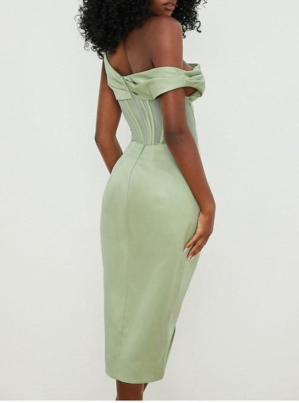 Aliyah Bodycon Midi Dress - Fashion Pov