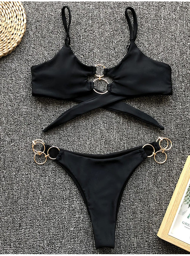 Alora Hollow Out Bikini Set - Fashion Pov