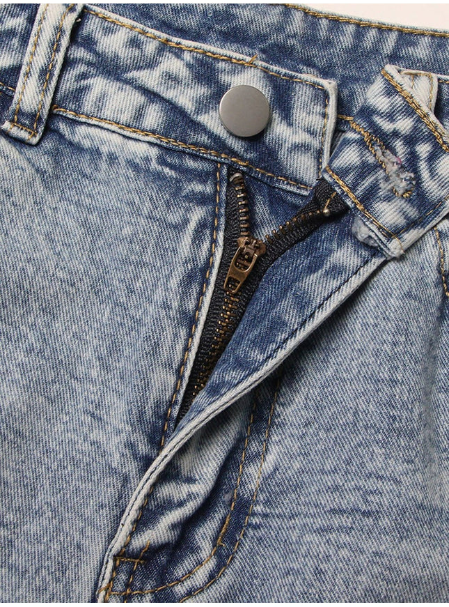 Amber Hollow Out Denim Short Pant - Fashion Pov