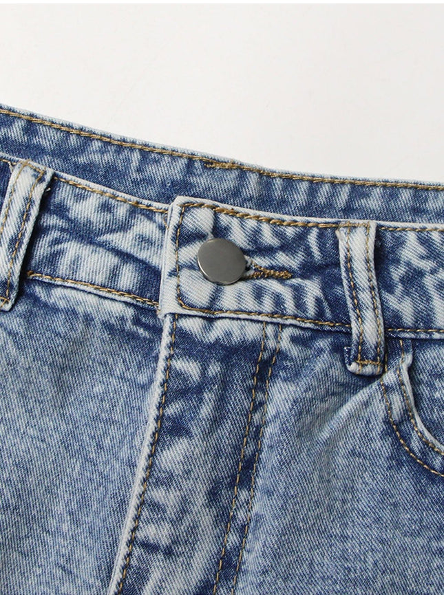 Amber Hollow Out Denim Short Pant - Fashion Pov