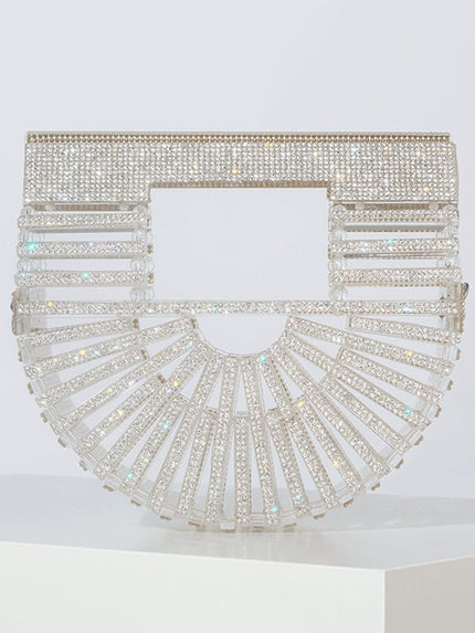 Amelia Hollow Out Half Round Crossbody Bag - Fashion Pov